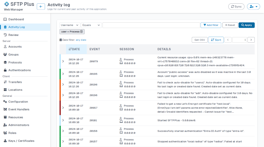 Product dark screenshot