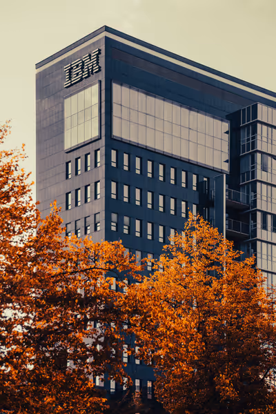 IBM building in a cityscape