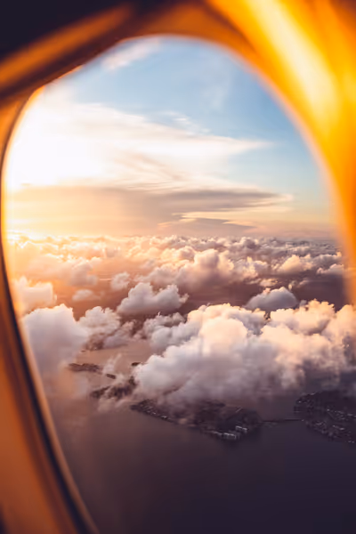 View from a plane window article image