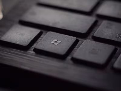 Close up shot of a keyword with a focus on the Windows key