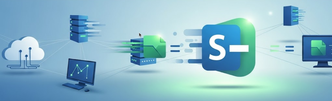 Protocol flow for SFTPPlus integration with SharePoint Online